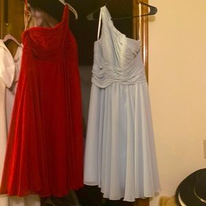 Red Anne Klein size 12 dress. &  Mint Green Bari Jay size 12  dress
